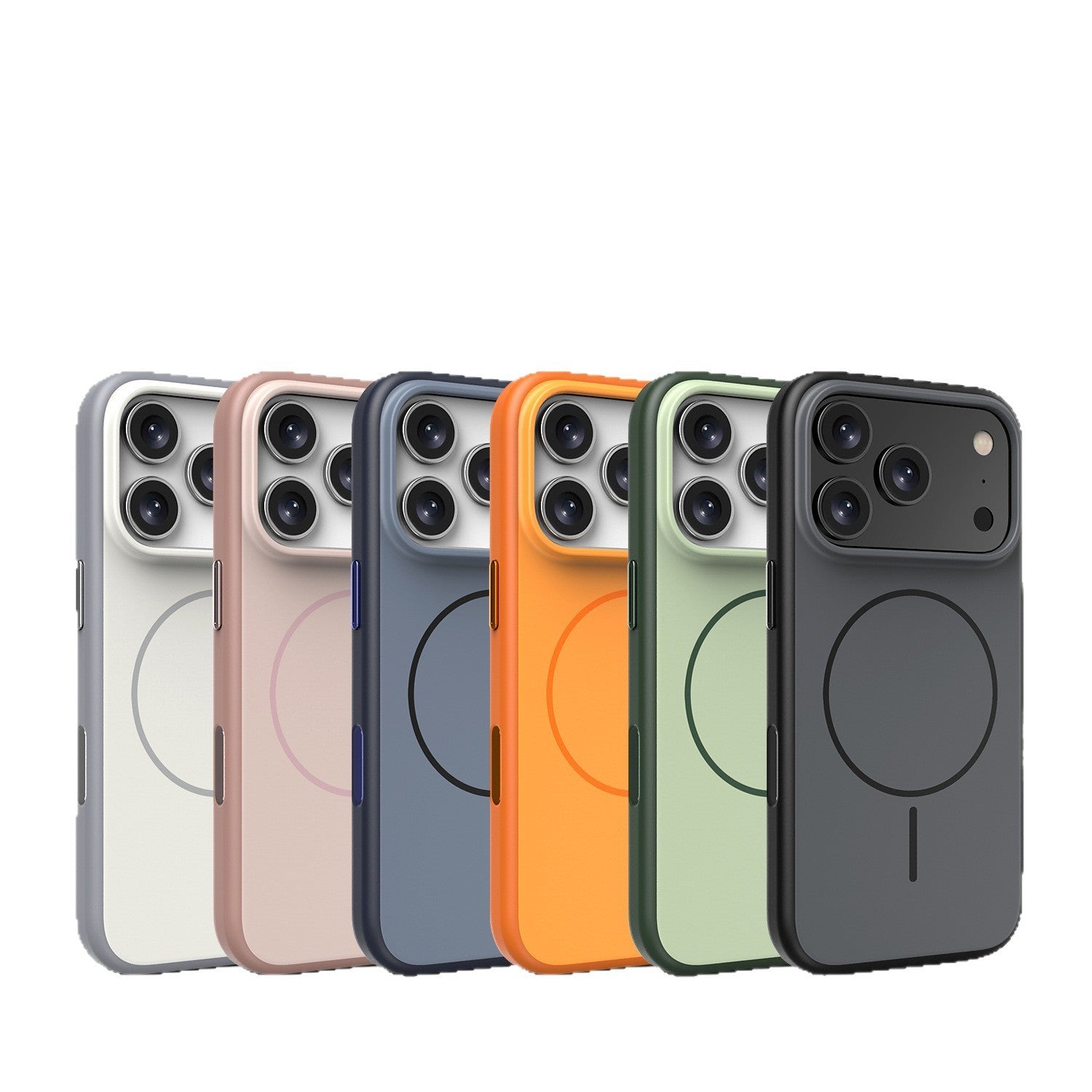 Christmas Edition Magnetic Frosted Phone Case for iPhone – Festive Contrast Colors