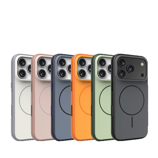 Christmas Edition Magnetic Frosted Phone Case for iPhone – Festive Contrast Colors